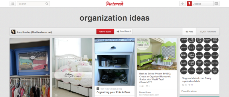 organization ideas pinterest board