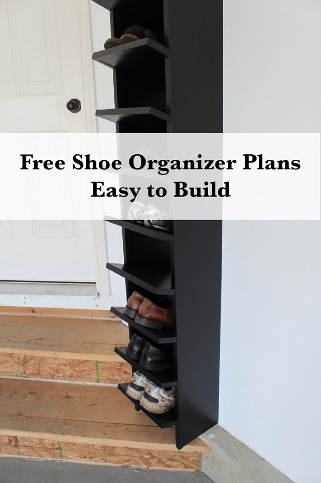 shoe organizer free plans