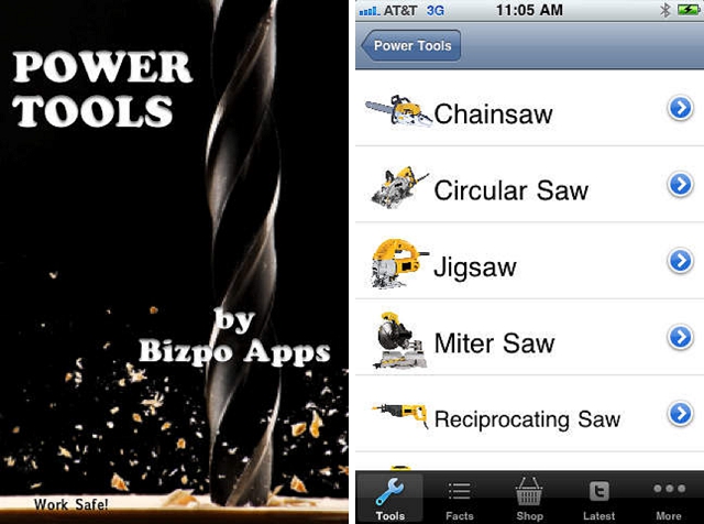 power tools home improvement app