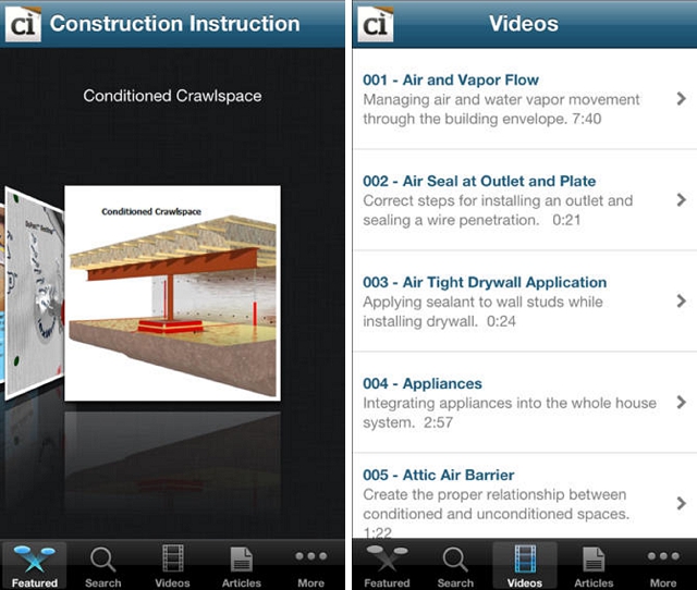 construction instruction home improvement app