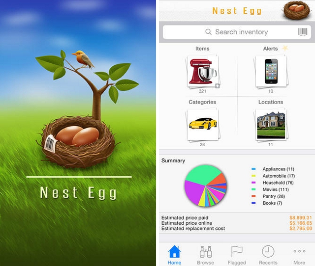 nest egg inventory home improvement app