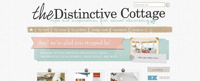 the distinctive cottage home blog screen shot