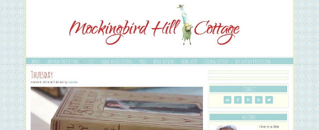 mockingbird hill cottage home blog screen shot