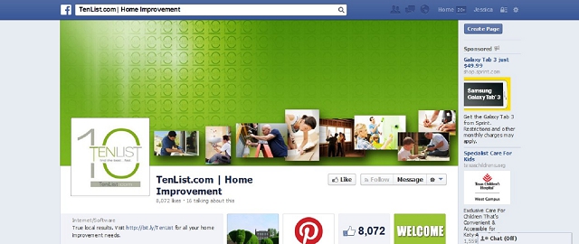tenlist.com | home improvement facebook page best home improvement facebook pages