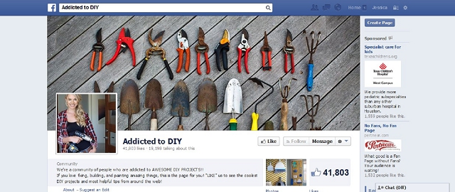 addicted to diy facebook home improvement page screen shot facebook home improvement pages
