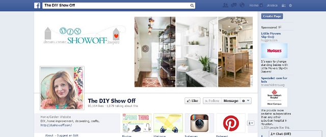 the diy show off home improvement facebook page screen shot facebook pages for home improvement