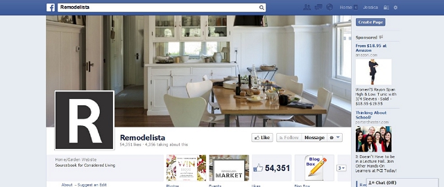 remodelista home improvement facebook page screen shot facebook pages for home improvement