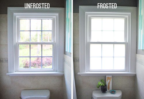 diy window frosting