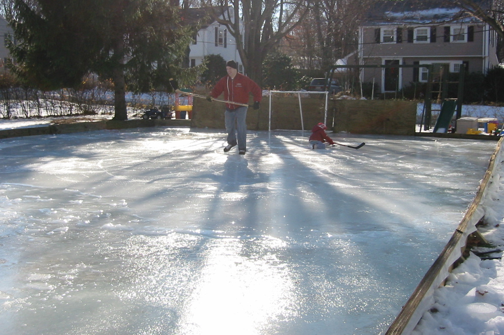 diy backyard ice rink