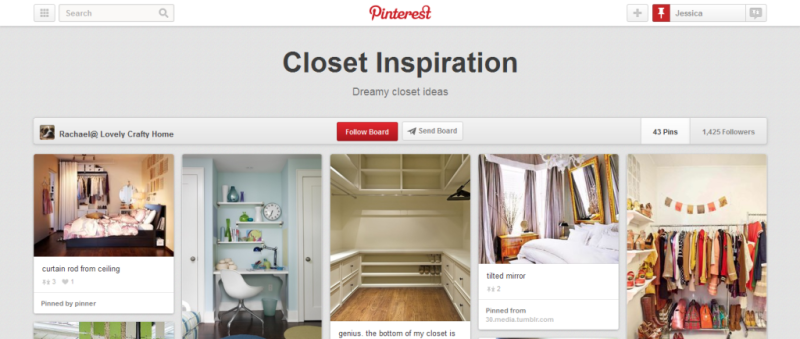 closet inspiration pinterest board