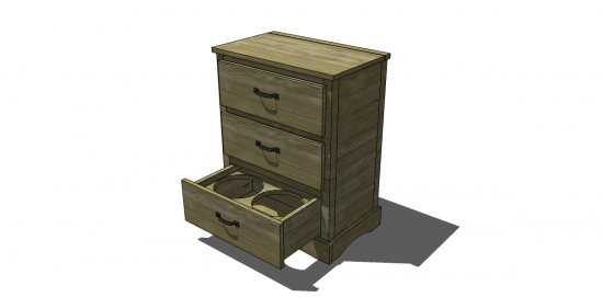 pet organization dresser free plans