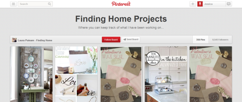 finding home projects pinterest board