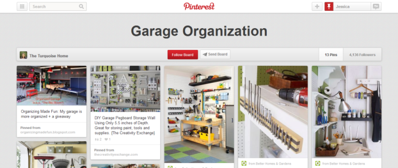 garage organization pinterest board