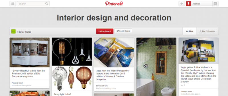 interior design and decor pinterest board