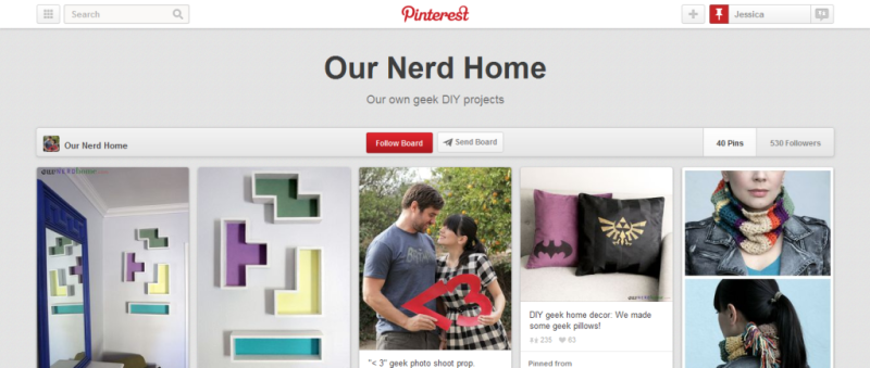 our nerd home pinterest board