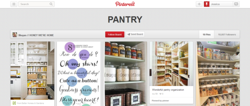 pantry organization pinterest board