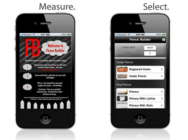 fence builder home improvement app