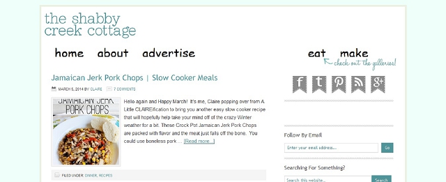 the shabby creek cottage blog screen shot