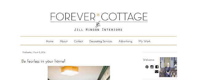 forever cottage home blog screen shot