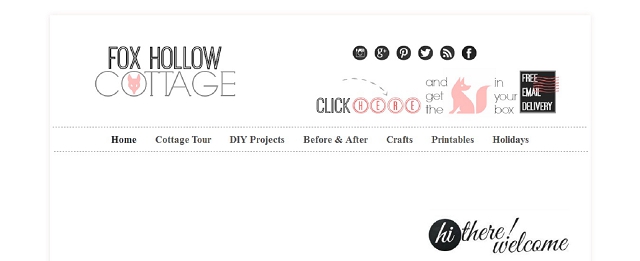 fox hollow cottage home blog screen shot