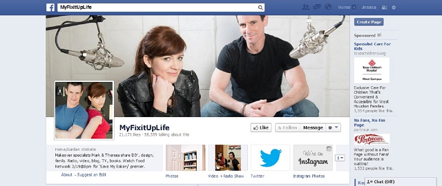 myfixituplife home improvement facebook page screen shot best facebook pages for home improvement