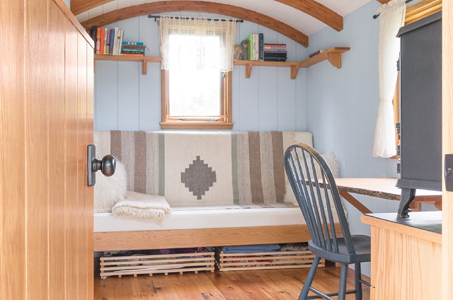 the shepherd hut interior