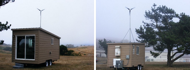 wind powered tortoise shell home