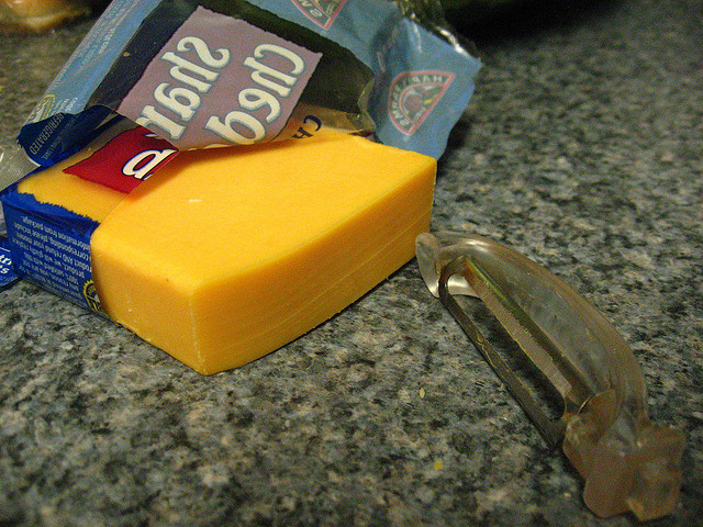 cheese and vegetable peeler (photo by https://www.flickr.com/photos/collinanderson/)