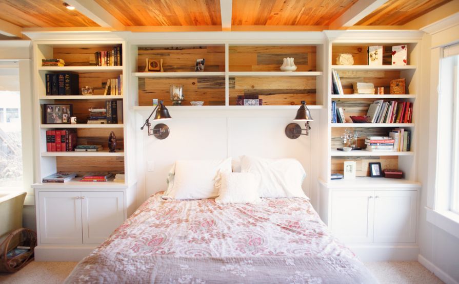 bookcase headboard 45 ideas for the ultimate guest room