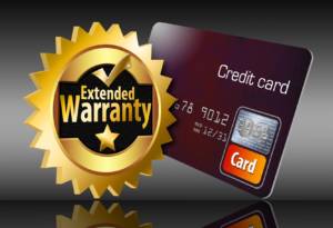 Credit cards sometimes offer extended warranties on purchases