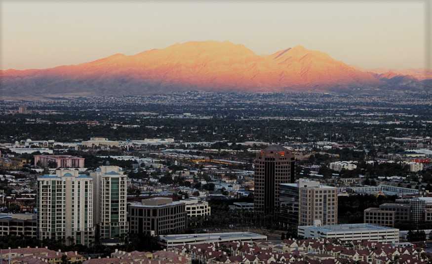 overlooking nevada homes in valley