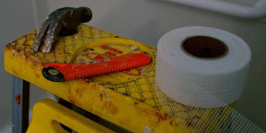 home repair tools on table